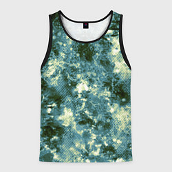 Майка-безрукавка мужская Абстракция - ocean in grunge style, цвет: 3D-черный