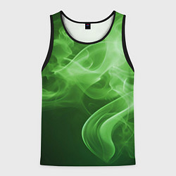 Майка-безрукавка мужская Зеленый дым, цвет: 3D-черный