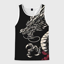 Мужская майка без рукавов Japanese dragon - irezumi - art