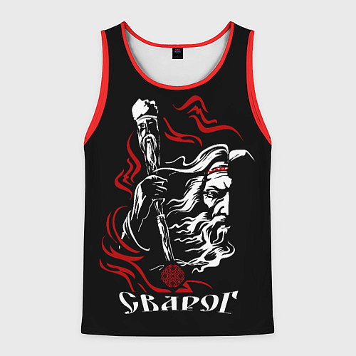 Мужская майка без рукавов Славянский сварог / 3D-Красный – фото 1