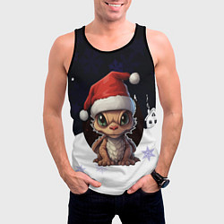 Майка-безрукавка мужская Новогодний символ 2024, цвет: 3D-черный — фото 2