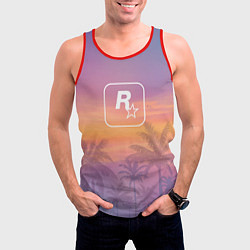 Майка-безрукавка мужская GTA 6 - first art, цвет: 3D-красный — фото 2