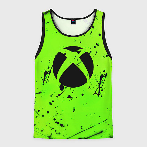 Мужская майка без рукавов Xbox кислотный стиль / 3D-Черный – фото 1