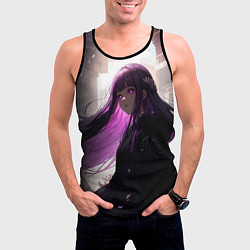 Майка-безрукавка мужская Фрирен из аниме, цвет: 3D-черный — фото 2