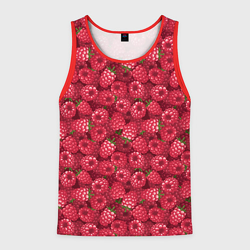 Мужская майка без рукавов Малина ягода / 3D-Красный – фото 1