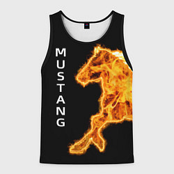 Майка-безрукавка мужская Mustang fire, цвет: 3D-черный