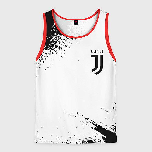 Мужская майка без рукавов Juventus sport color black / 3D-Красный – фото 1