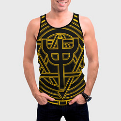 Майка-безрукавка мужская Invincible Shield icon - Judas Priest, цвет: 3D-черный — фото 2