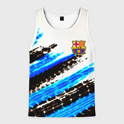 Майка-безрукавка мужская Barcelona fc club, цвет: 3D-белый