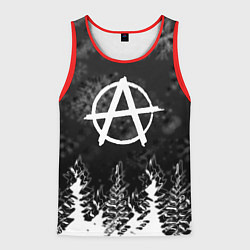 Мужская майка без рукавов Anarchy winter gray