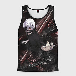 Майка-безрукавка мужская Tokyo Ghoul anime, цвет: 3D-черный
