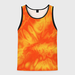Майка-безрукавка мужская Солнечный огонь абстракция, цвет: 3D-черный