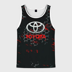 Майка-безрукавка мужская Toyota краски броня, цвет: 3D-белый