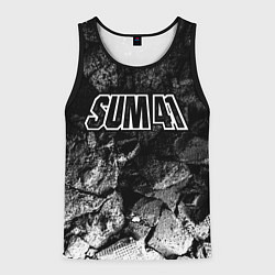 Мужская майка без рукавов Sum41 black graphite