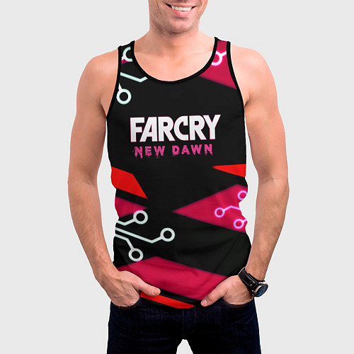 Мужская майка без рукавов Farcry new dawn / 3D-Черный – фото 3