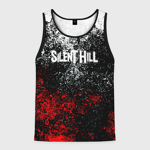Мужская майка без рукавов Silenthill брызги красок / 3D-Черный – фото 1