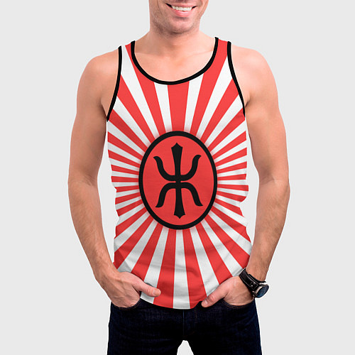 Мужская майка без рукавов Red Alert: Империя Восходящего Солнца / 3D-Черный – фото 3