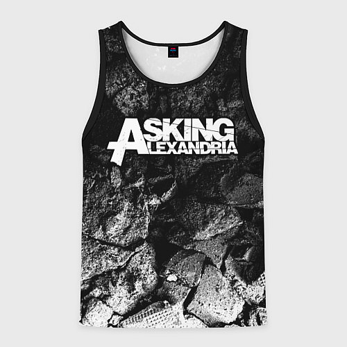 Мужская майка без рукавов Asking Alexandria black graphite / 3D-Черный – фото 1