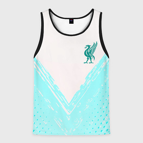 Мужская майка без рукавов Liverpool logo texture fc / 3D-Черный – фото 1