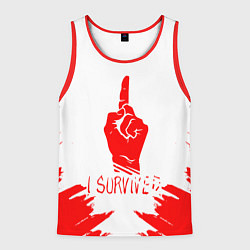 Мужская майка без рукавов Dead by Daylight красный