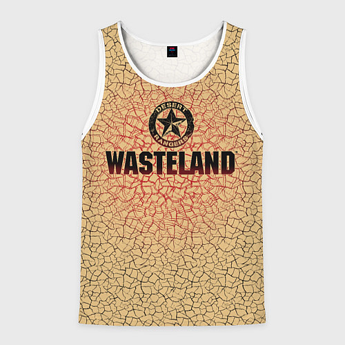 Мужская майка без рукавов Wasteland со значком рейнджера / 3D-Белый – фото 1