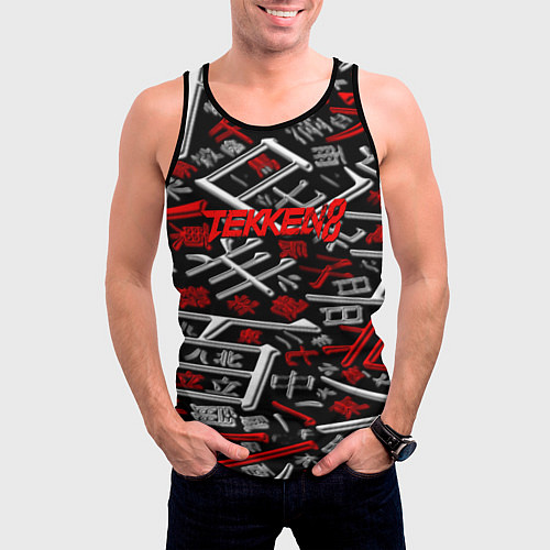 Мужская майка без рукавов Tekken steel japan / 3D-Черный – фото 3