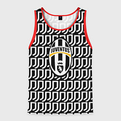Майка-безрукавка мужская Juventus pattern fc, цвет: 3D-красный