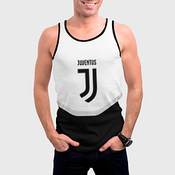Майка-безрукавка мужская Juventus black geometry sport, цвет: 3D-черный — фото 2