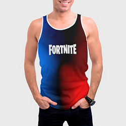 Майка-безрукавка мужская Fortnite game gradient, цвет: 3D-белый — фото 2