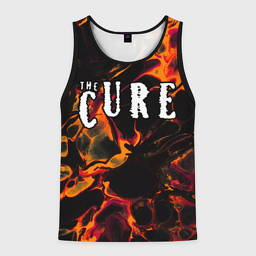 Мужская майка без рукавов The Cure red lava / 3D-Черный – фото 1