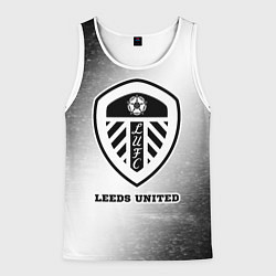 Майка-безрукавка мужская Leeds United sport на светлом фоне, цвет: 3D-белый