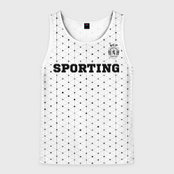 Мужская майка без рукавов Sporting sport на светлом фоне посередине