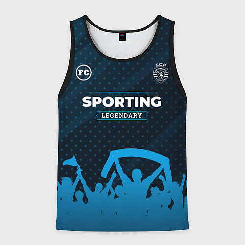 Мужская майка без рукавов Sporting legendary форма фанатов / 3D-Черный – фото 1