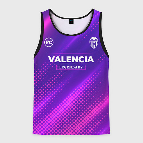 Мужская майка без рукавов Valencia legendary sport grunge / 3D-Черный – фото 1