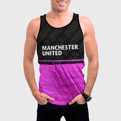Майка-безрукавка мужская Manchester United pro football посередине, цвет: 3D-черный — фото 2