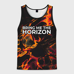 Мужская майка без рукавов Bring Me the Horizon red lava