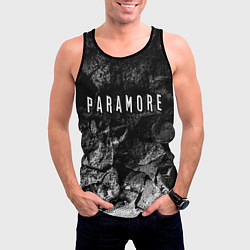 Майка-безрукавка мужская Paramore black graphite, цвет: 3D-черный — фото 2
