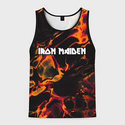 Мужская майка без рукавов Iron Maiden red lava