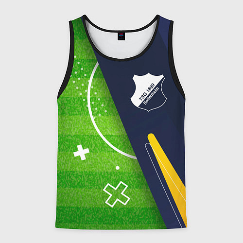 Мужская майка без рукавов Hoffenheim football field / 3D-Черный – фото 1