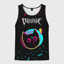 Майка-безрукавка мужская Bullet For My Valentine - rock star cat, цвет: 3D-черный
