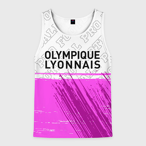 Мужская майка без рукавов Lyon pro football посередине / 3D-Белый – фото 1