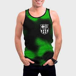 Майка-безрукавка мужская Barcelona sport halftone, цвет: 3D-черный — фото 2