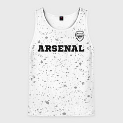 Майка-безрукавка мужская Arsenal sport на светлом фоне посередине, цвет: 3D-белый