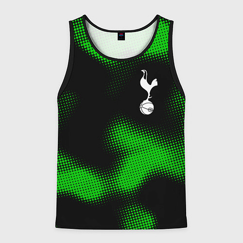 Мужская майка без рукавов Tottenham sport halftone / 3D-Черный – фото 1