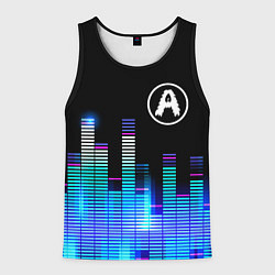 Майка-безрукавка мужская Aerosmith эквалайзер, цвет: 3D-черный