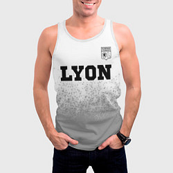 Майка-безрукавка мужская Lyon sport на светлом фоне посередине, цвет: 3D-белый — фото 2