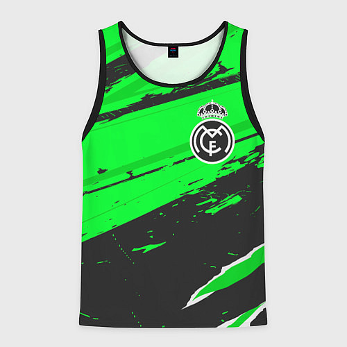 Мужская майка без рукавов Real Madrid sport green / 3D-Черный – фото 1