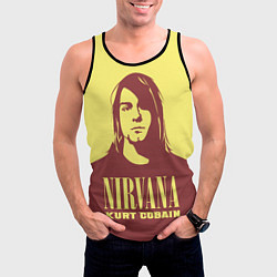 Майка-безрукавка мужская Kurt Cobain Nirvana, цвет: 3D-черный — фото 2