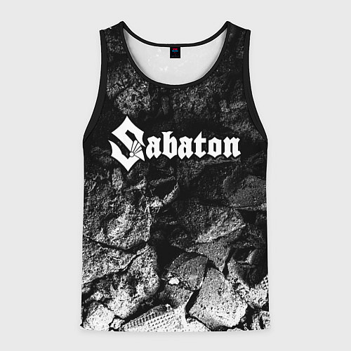 Мужская майка без рукавов Sabaton black graphite / 3D-Черный – фото 1