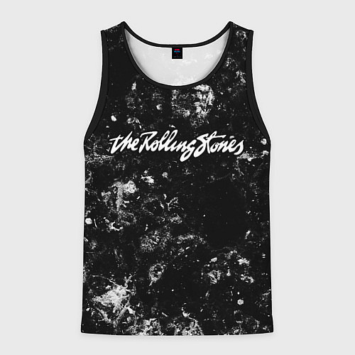 Мужская майка без рукавов Rolling Stones black ice / 3D-Черный – фото 1